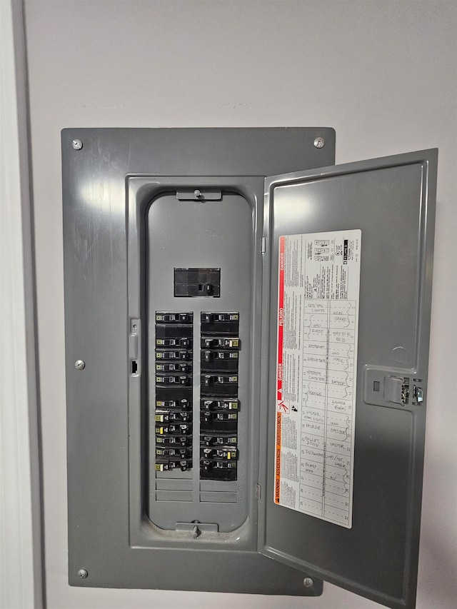 utility room with electric panel