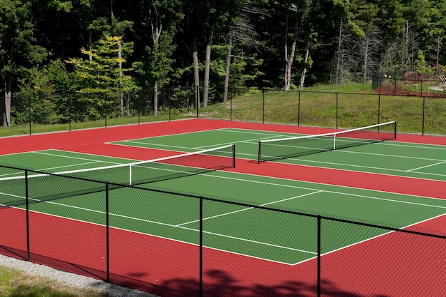 view of tennis court