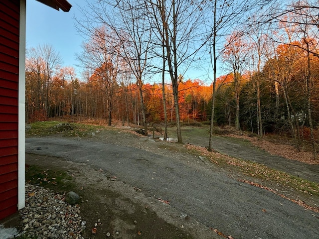 view of road