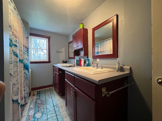 bathroom with vanity