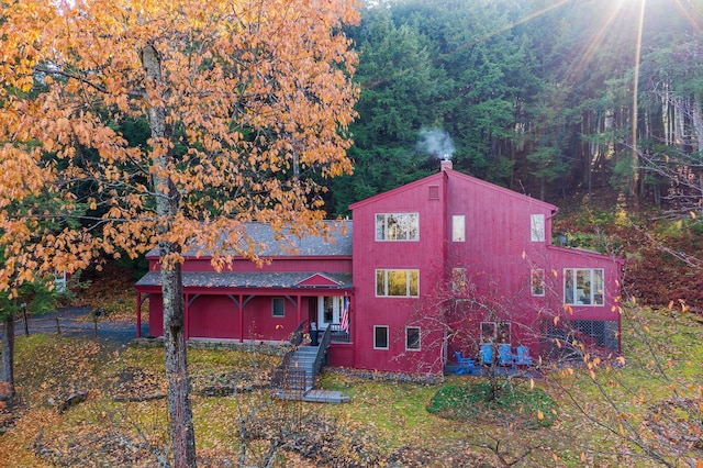 view of front of home