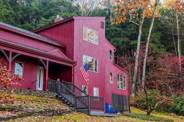 view of side of property