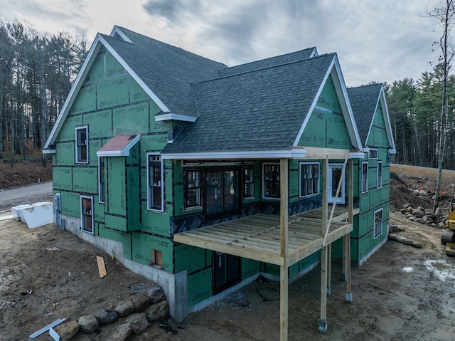 view of rear view of property