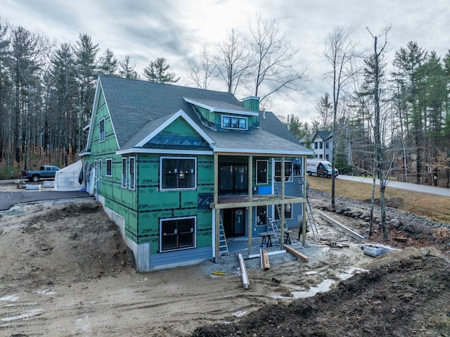 view of front of property featuring a patio area