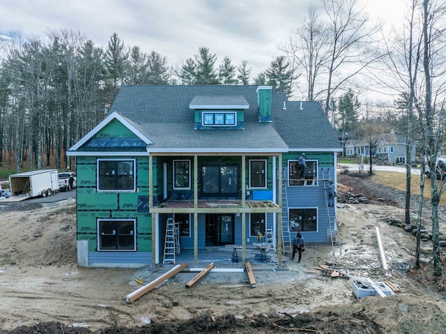 view of front of home featuring a patio