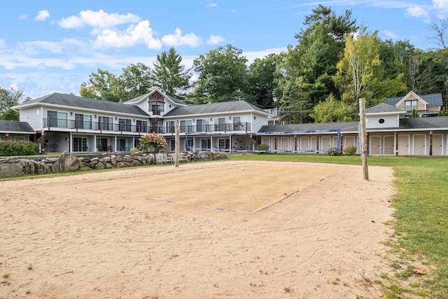 view of community with volleyball court