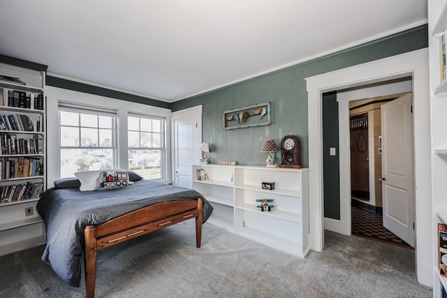 bedroom with carpet floors