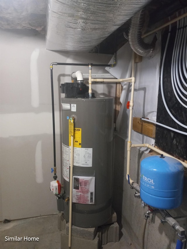 utilities featuring water heater