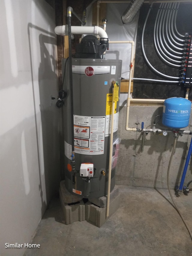 utilities featuring water heater