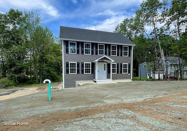 view of colonial home