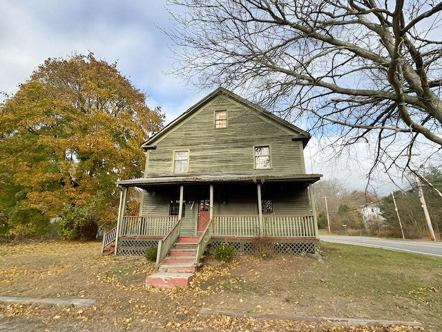 view of front of house with a porch