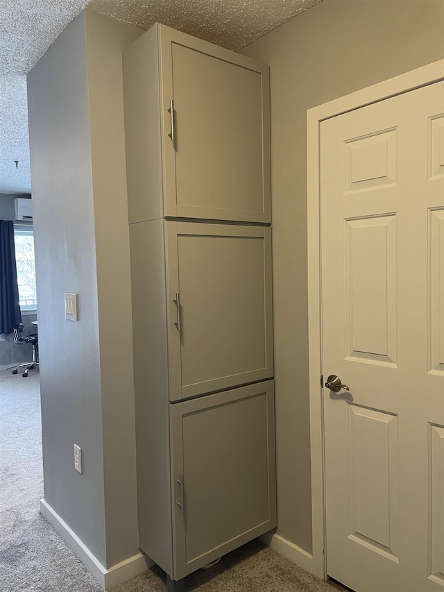 closet featuring an AC wall unit