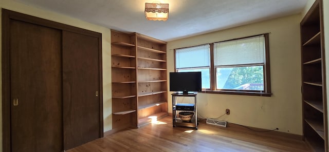 interior space featuring light wood-type flooring