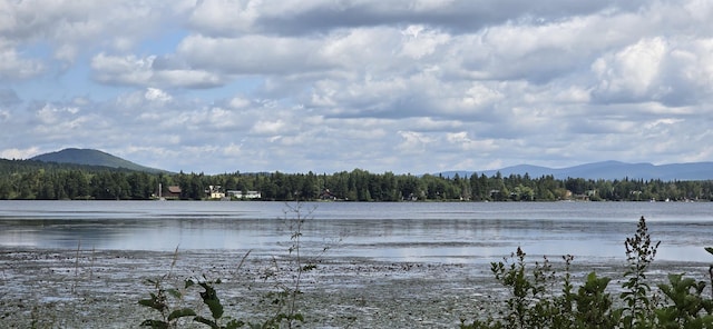 water view with a mountain view