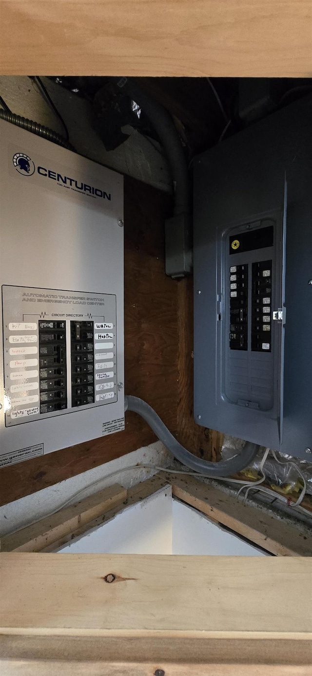 utility room featuring electric panel