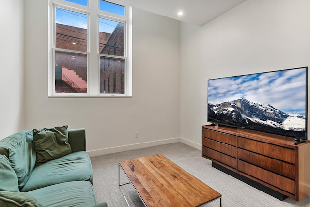 131 Main St Unit 2A-1, Burlington, VT 05401 - living area featuring carpet and baseboards