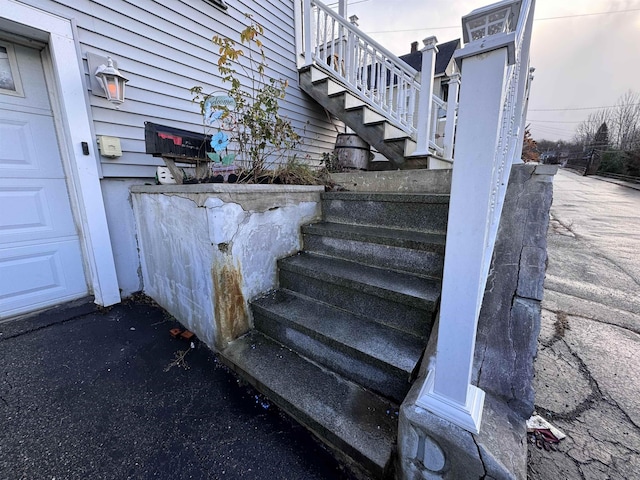 view of stairs