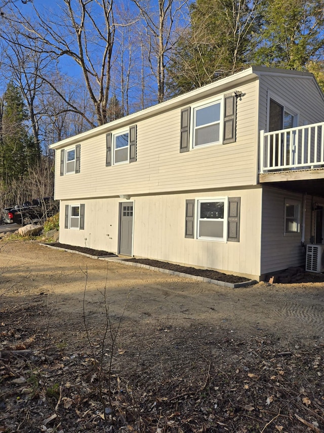 52 Hillside Ave, Bartlett, NH 03812 - view of side of property featuring ac unit and a balcony