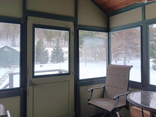 view of sunroom / solarium