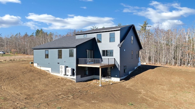 17 Durant Rd, Berwick, ME 03901 - rear view of property with a wooden deck