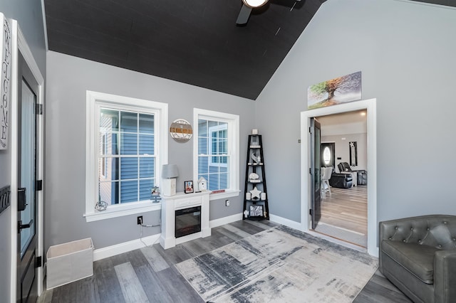19 Whippoorwill Way, Somersworth, NH 03878 - mudroom featuring wood finished floors and high vaulted ceiling