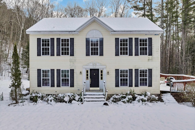 view of colonial inspired home