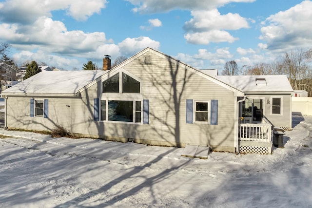 view of back of property