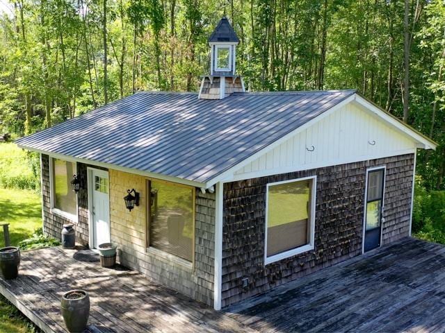 exterior space featuring a deck