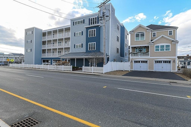 view of building exterior with a garage