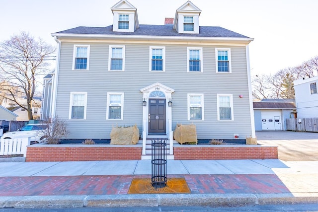 view of colonial-style house