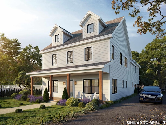 view of front of house featuring a porch