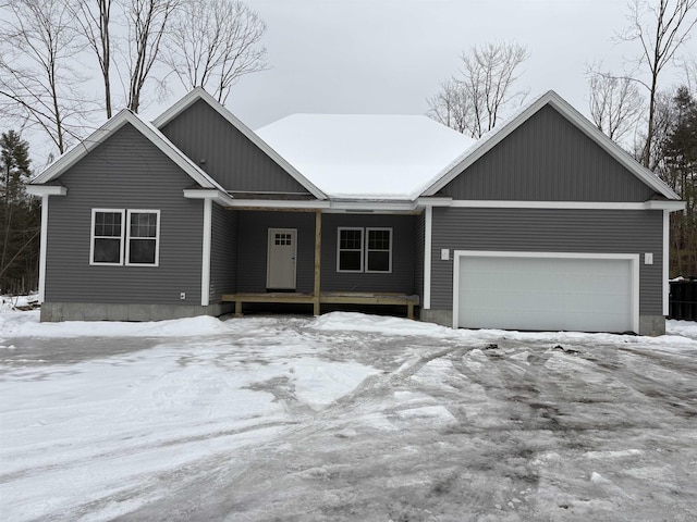 view of front of house featuring a garage