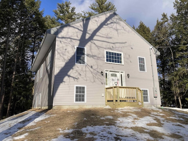 view of back of property