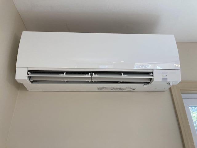 details with a wall mounted air conditioner