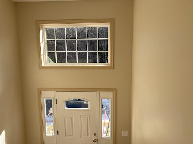 entryway featuring a wealth of natural light