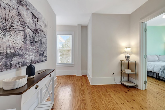 interior space featuring light hardwood / wood-style floors