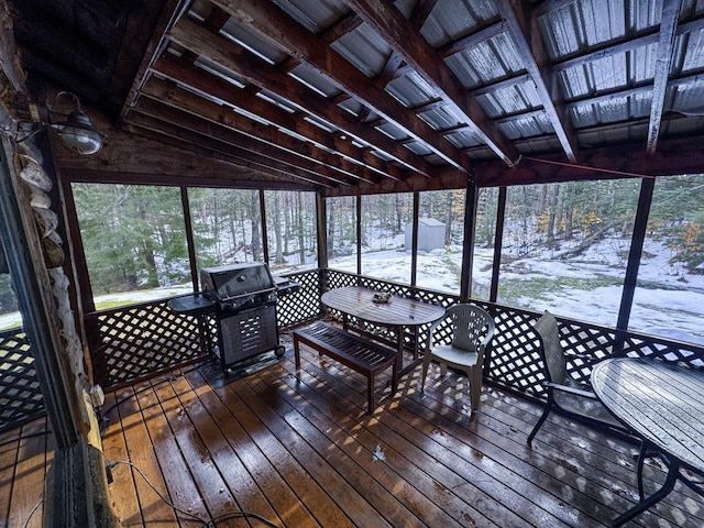 exterior space featuring grilling area