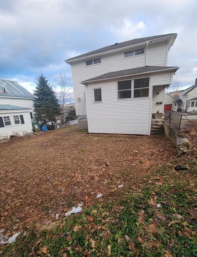 view of rear view of property