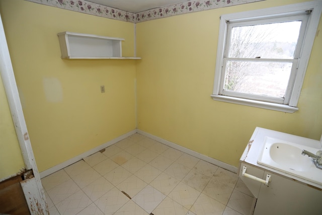 view of laundry room