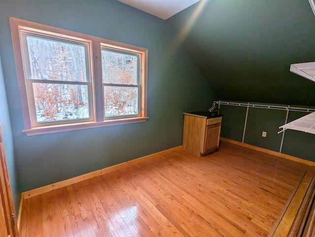 bonus room featuring light hardwood / wood-style floors