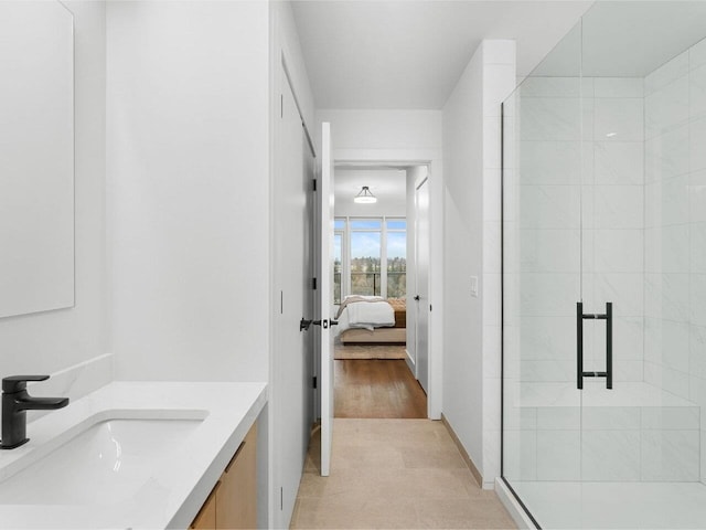 125 Cambrian Way Unit 609, Burlington, VT 05401 - ensuite bathroom with vanity and a stall shower