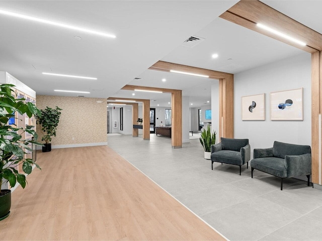 125 Cambrian Way Unit 609, Burlington, VT 05401 - building lobby featuring wallpapered walls