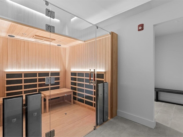 125 Cambrian Way Unit 609, Burlington, VT 05401 - relaxing sauna with baseboards and tile patterned flooring