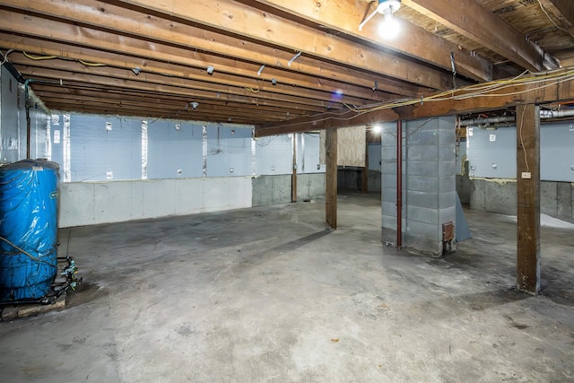 view of basement