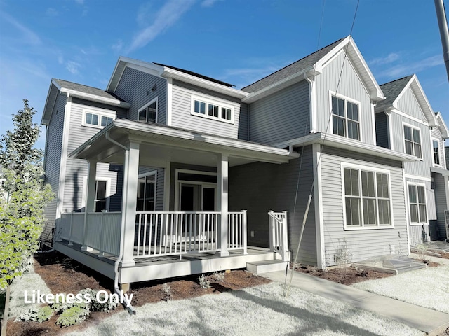 exterior space with a porch