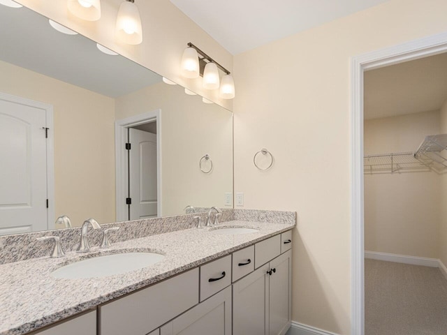 bathroom featuring vanity