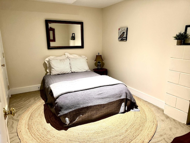 bedroom with carpet flooring