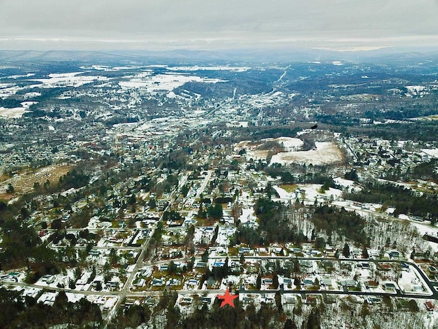 bird's eye view featuring a mountain view