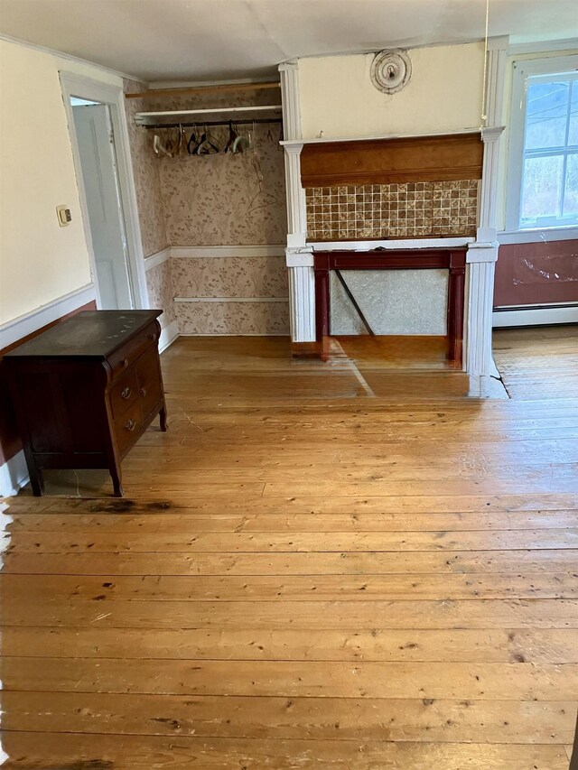 622 S Main St, Danby, VT 05739 - interior space featuring wood-type flooring and baseboard heating