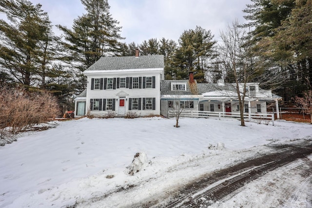 view of front of property